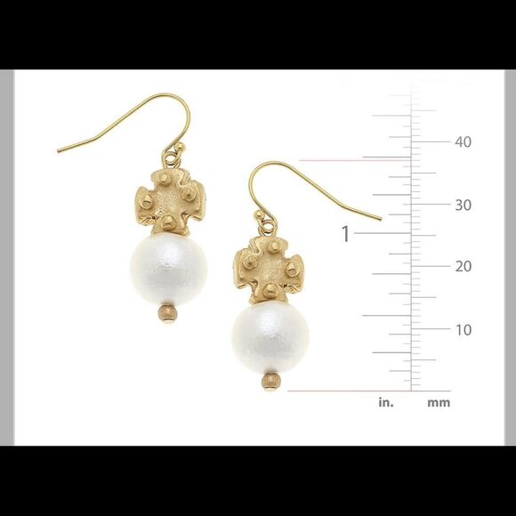 - Gold cross earrings - Picture 2 of 5